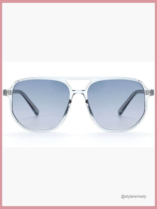 Retro Aviator Sunglasses Lightweight Square Frame UV400 Protection Unisex main image 7